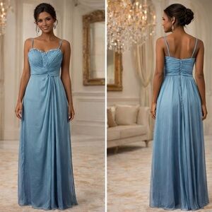 Ignite by Carol Lin| Beaded Blue Evening Gown Size 10